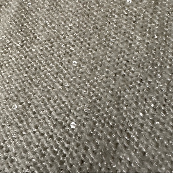 Sequin cropped knit sweater - Picture 4 of 6